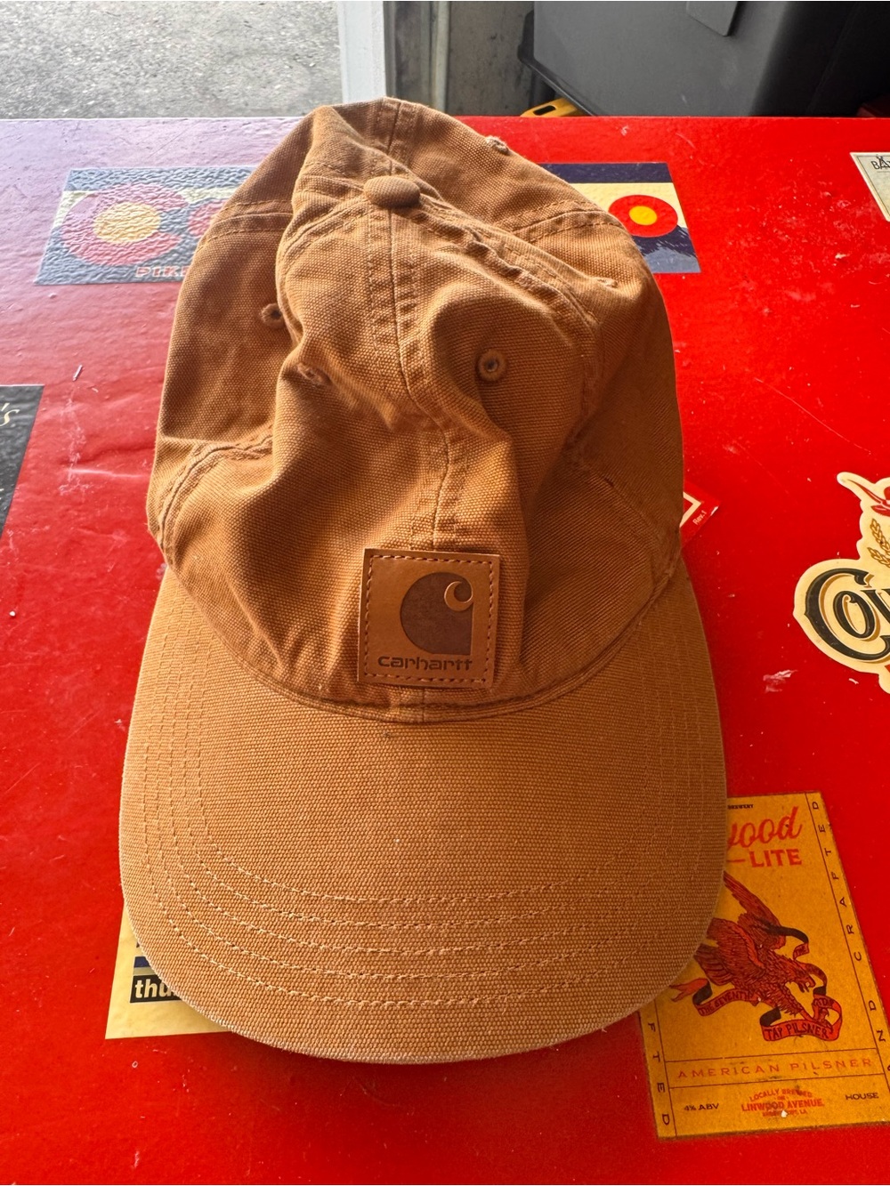 Carhartt Tan/Brown Canvas Baseball Cap